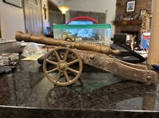 Vintage Large Toy Brass Cannon