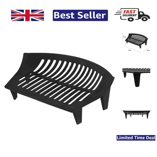 Open fire grate cast iron - open,
