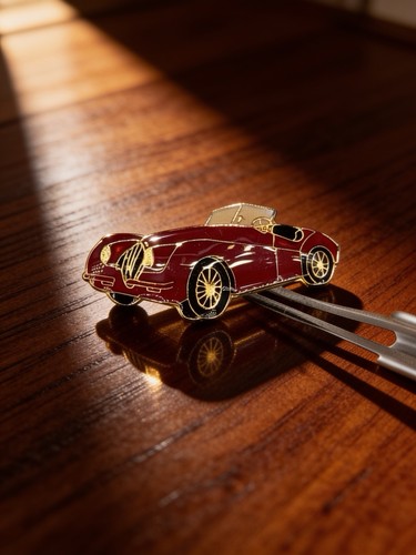 Vintage red jaguar - red, xk120