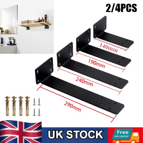 4pcs floating shelf - floating, brackets