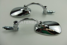 Classic Motorcycle Bar End OVAL Mirrors BSA Triumph Norton Enfield Cafe Racer