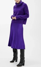  ARKET pleated satin midi