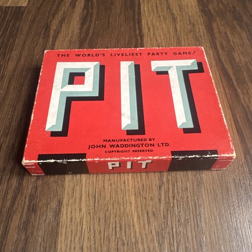 Vintage pit card game john - card,