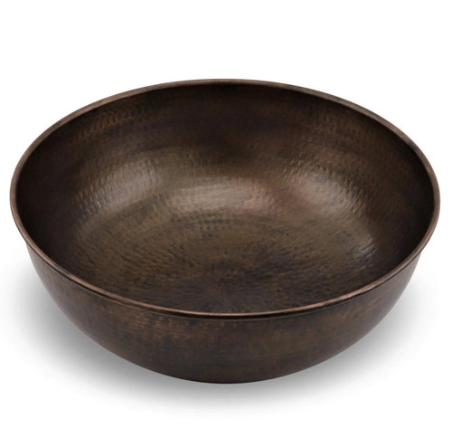 Hand hammered old copper - hand,