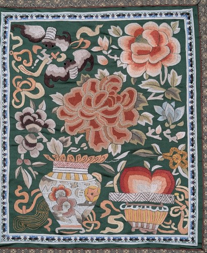 Chinese floral embroidery