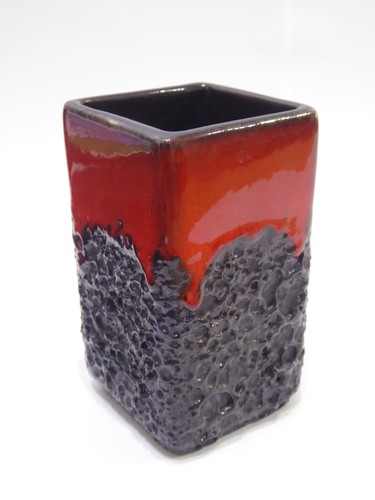 Jopeko 901 red lava vase - red,