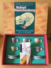 Illy Espresso Cups Art Collection 1998 "World Cups" Set Excellent