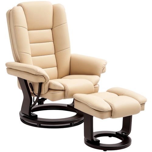 Homcom swivel manual recliner - homcom,