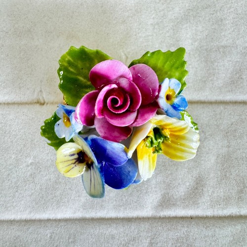 Vintage bone china floral - bone,