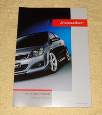 Vauxhall irmscher Astra Sporthatch Brochure inc Alloys, Bodykits etc, 