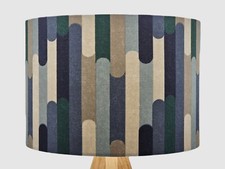 Retro Blue Fabric Handmade