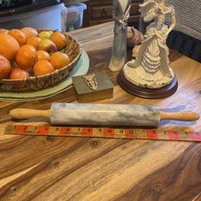 Marble Rolling Pin Oak Handles