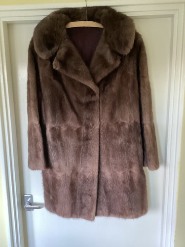 Musquash fur coat used - fur, coat,