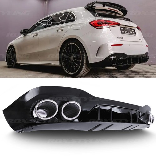 Chrome quad tip exhaust - exhaust, black