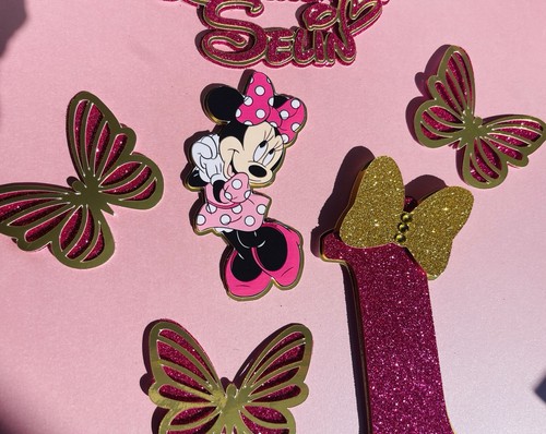 Minnie mouse cake topper - minnie,