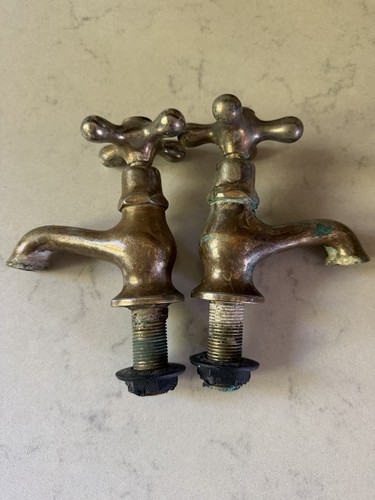 Brass bath taps - brass,