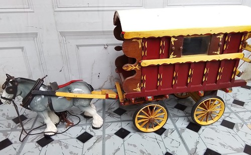 Vintage hand made gypsy wagon - vintage,