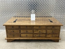 Laura Ashley Garrat 12 Drawer Coffee Table Chestnut Finish Delivery Avai 🚚
