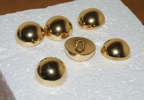 Vintage gold dome - gold,, shank