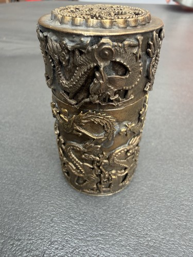 Vintage chinese brass - vintage, dragon