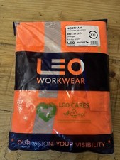 Leo NORTHAM sustainable waterproof high visibility orange bib & brace XXL