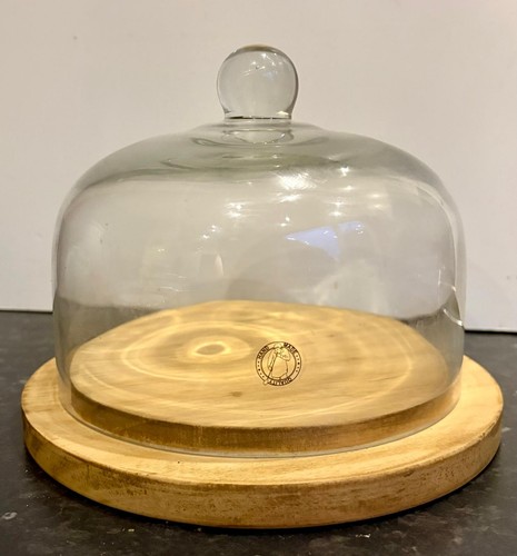 Vintage hand blown glass dome