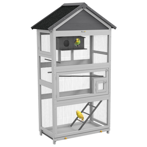 Pawhut 171cm wooden - bird, cage
