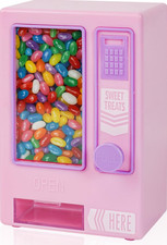 Mini Candy Vending Machine Jelly Bean Dispenser – Pink Retro Style – Fun Kitchen