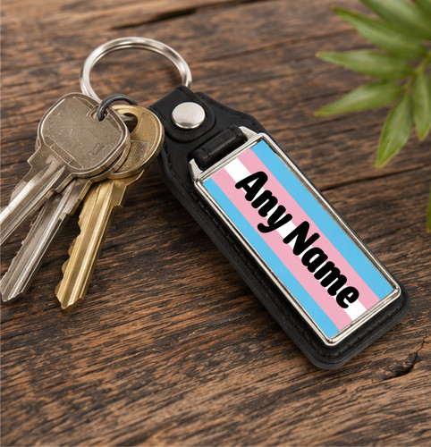 Personalised lgbtq keyring - lgbtq+,