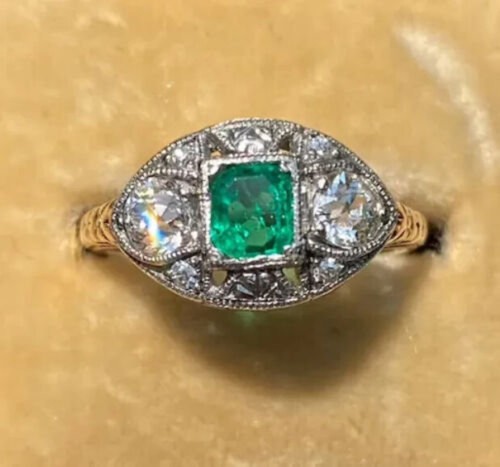 00ct emerald antique vintage - emerald,