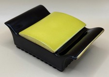 Vintage Carlton Ware Black & Yellow Trinket / Cigarette Box 