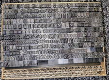 18pt GILL SANS Italic   Metal letterpress Type # ADANA EIGHT FIVE 8 x 5 User #