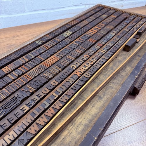 Antique wooden letterpress - antique,