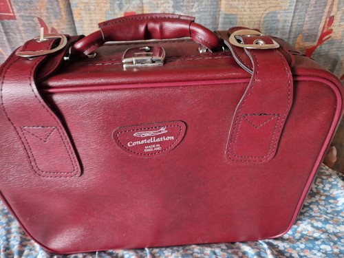 Vintage red travel case hand - vintage,
