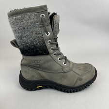Ugg Adirondack Grey Leather Vibram Waterproof Hiking Walking Winter Boots UK3.5