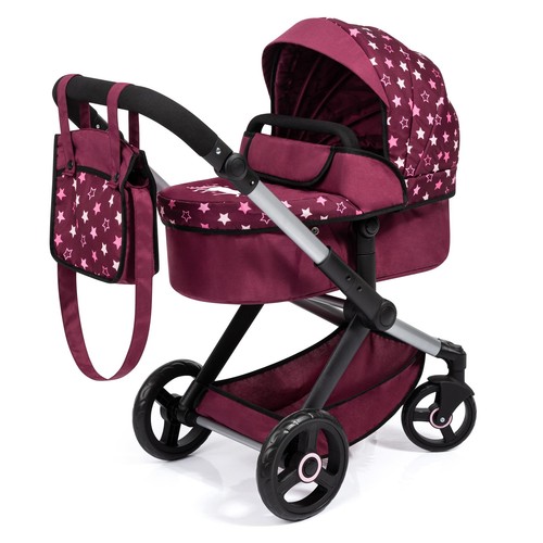 Bayer dolls pram - dolls, burgundy