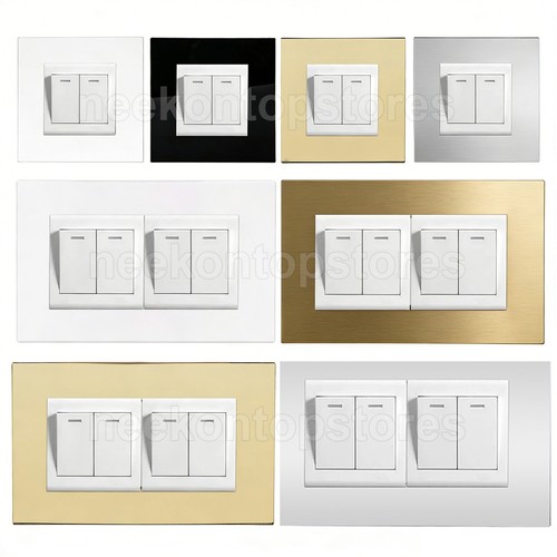 Single double light switch - double,