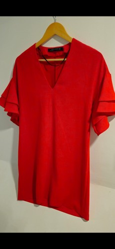 Zara woman mini dress red - mini,