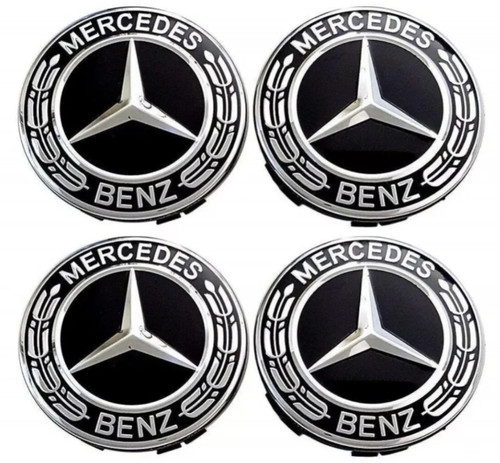 Black mercedes benz - black, 75mm