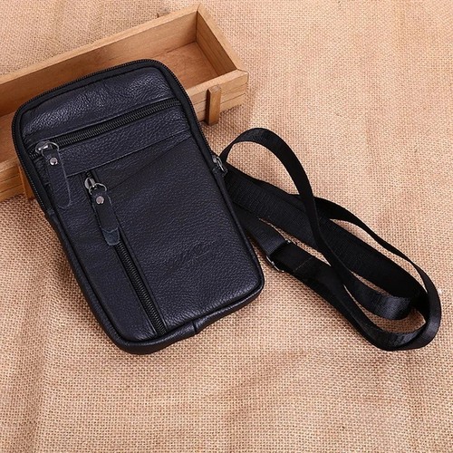 Men genuine leather phone - leather,