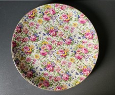 Vintage Royal Winton Grimwades Summertime Chintz 9.25” Luncheon Plate