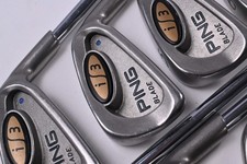 Ping i3 Irons / 3-PW+SW / Blue Dot / Stiff Flex Ping Cushin JZ Red Shafts
