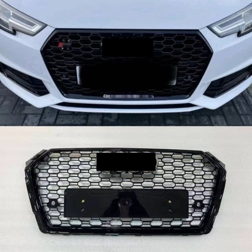 Gloss black front honeycomb - black,