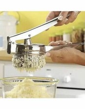 NEW STAINLESS STEEL HAND HELD POTATO RICER MASHER FRUIT VEGETABLE JUICER PUREE