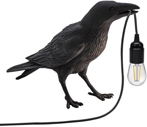 Crow black raven resin - black,
