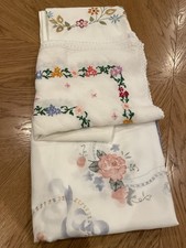 3 Vintage Embroidered
