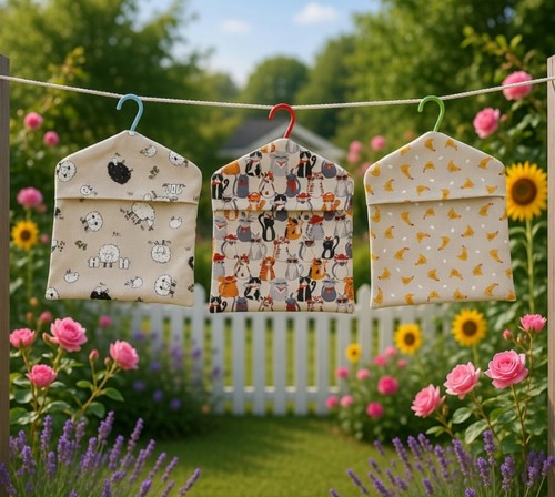 Handmade clothes pegbag with - handmade,