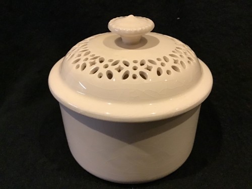Royal creamware pierced pot - royal,