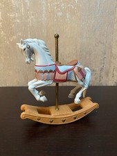 Vintage Carousel Rocking Horse Porcelain & Brass #1416