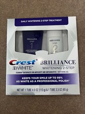 Crest 3D White Brilliance 2 Step New In Box